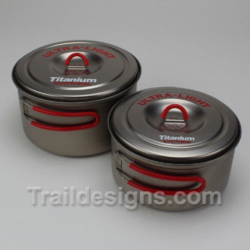 Evernew Titanium Ultra Light Deep Pot .9L (ECA265) – Trail Designs