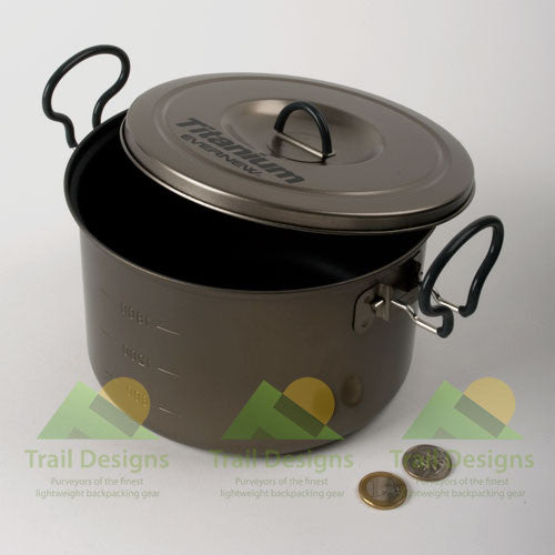 Evernew Titanium Non-Stick 600ml Pot (ECA421) – Trail Designs