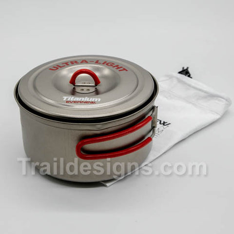 Evernew Titanium Non-Stick 600ml Pot (ECA421) – Trail Designs